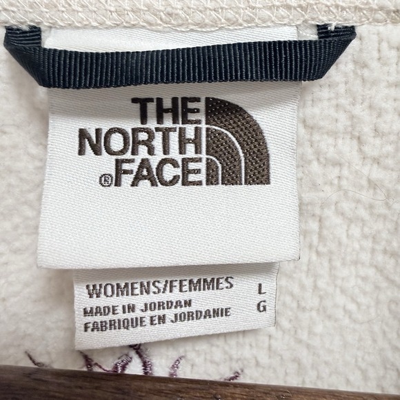 The North Face Cragmont 1/4-Snap Fleece Pullover in cream Engraved Vail 2022 L - Picture 5 of 10